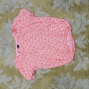 Gap Orange floral blouse - Medium